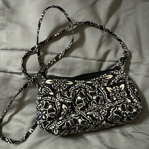 Vera Bradley black and white crossbody bag